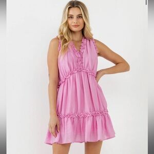 Pink English factory dress